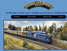 Tablet Screenshot of goldenagemodels.net